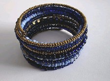 Vintage Wickelarmband Perlen