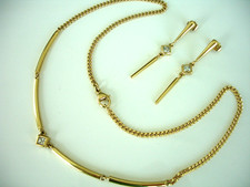 Pierre Lang SET Collier Kette GO Ohrringe