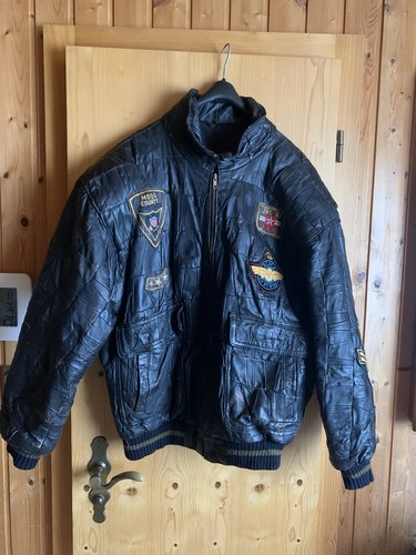 Retro pilotenlederjacke - retro,