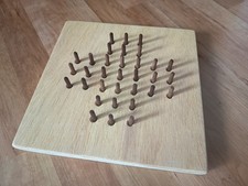 Brettspiel solitär aus holz - aus,
