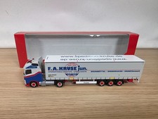 Herpa 313407 - Volvo FH Gl. LNG Gardinenplanen-Sattelzug "F. A. Kruse". - OVP