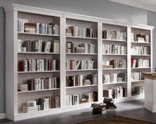 Massivholz Bibliothek weiß Kiefer Bücher-regal Schrank-wand Holz Stand-regale 