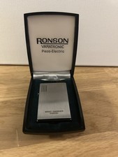 Gasfeuerzeug Ronson Varatronic Piezo- Electric Werbefeuerzeug neuwertig