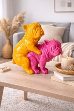 Deko Figur Bulldogge Paar