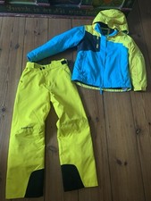 Skihose Skijacke Anzug Ski Jacke Hose 152 ZIENER / ICEPEAK neon gelb Age 10-12