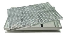 Abtrittrost Fußabtreter + ALU Bodenwanne Gitterrost 30/10 Abstreifer Abtreter
