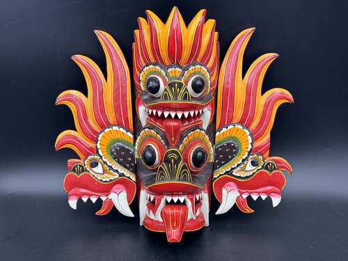 Sri lankische holzmaske - lankische,