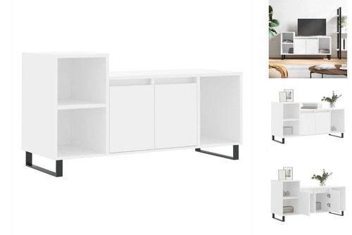 Schrank weiß 100x35x55 cm - tv-schrank,