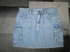 Primark Damen Jeans Rock Blau Größe 38