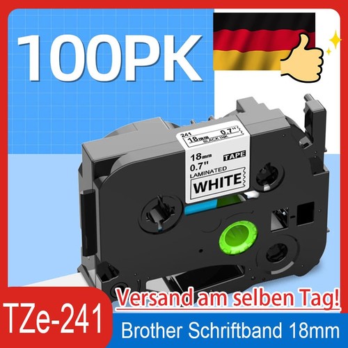 100x schriftband tze 241 - schriftband, 18mm