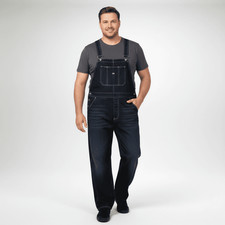 Jeans-Latzhose in Übergröße