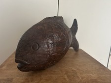 Fisch Hangeschnitzt Holz Deko