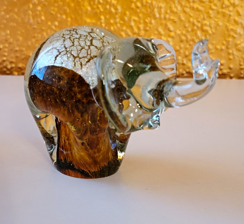 Glasfigur elefant - glasfigur,