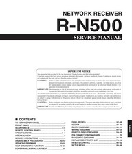 Service Manual-Anleitung für Yamaha R-N500 