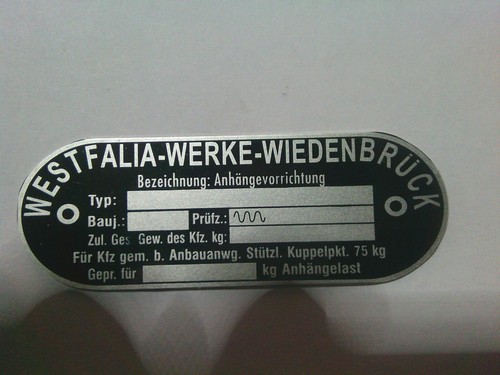 Typenschild ahk - typenschild,