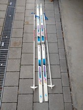 Langlauf-Ski (BLIZZARD, 180 cm lang), mit Stöcken (Techno, 140 cm lang)gebraucht