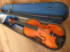 4/4 Violine ohne Marke Geige mit Bogen