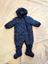 S. Oliver Baby Winter Overall Gr 62 -66 Dunkelblau Warm Kapuze Neu