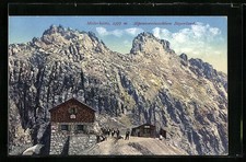 Meilerhütte, Berghütte der Alpenvereinssektion Bayerland, Ansichtskarte 