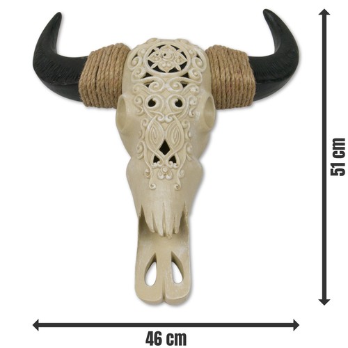 Bullenkopf skully wanddeko - bullenkopf,