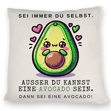 Avocado im Kawaii-Stil Kissen