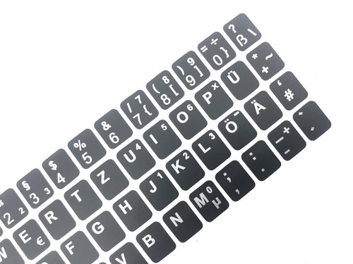 Deutsche tastaturaufkleber - deutsche,