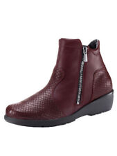 Waldläufer Stiefeletten Stiefel Damen Schuhe Leder Bordeaux Weite M 3,5 36