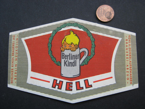 Altes bieretikett berliner - bieretikett,
