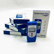 ThermElc TE-02Pro Temperatur Datenlogger, LED-Lichtwarnung für Temperatur, MKT,