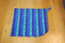 BIKINI ÜBERWURF RÖCKCHEN PAREO AN EINER SEITE GEBUNDEN BLAU  GRÜN GRÖSSE  XL