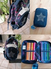 Toller Schulrucksack von Topmodel/Depesche "Star" mit 3-fach Federmappe + Stifte