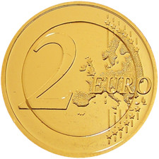 2 Euro Belgien 24 Karat