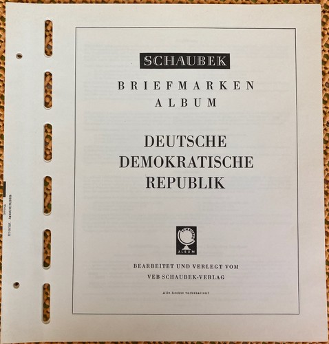 Schaubek-Vordruck-Albenblätte