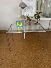 Chrom Glas Beistelltisch