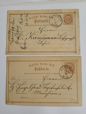PK DR Michel P2 Achern Lot -2 Stück- gelaufen 1874
