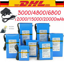 DC 12V 3000mAh ~ 20000mAh Tragbare Wiederaufladbare Lithium Ionen Batterie Akku