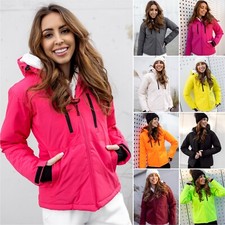 Winterjacke Jacke Skijacke Sportjacke Snowboardjacke Kapuze Damen BOLF Unifarben