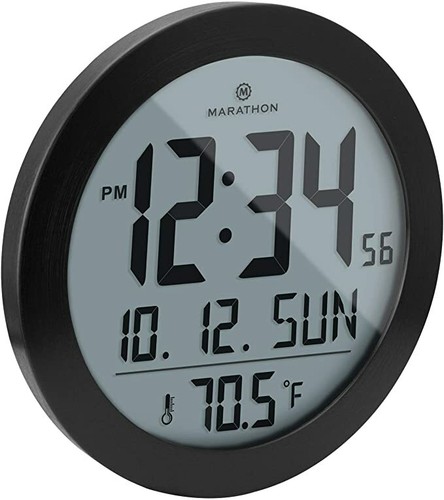Runder digitaler wanduhr - digitaler,
