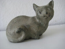 KATZEN SKULPTUR AUS STEIN - HANDGEFERTIGT - AUS SYLT -