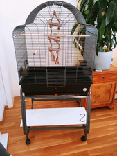 Voliere Memphis II dunkelgrau Größe (BxTxH): ca. 66 x 45 x 144 cm