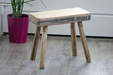 Alter kleiner Hocker 30cm Eichen Stockerl Bauernschemel Ofenbank