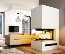 Kaminbausatz 🟡 PURE EXTRA Volcano 3PLUh 11KW Panorama U Kamin Hajduk LDF-Kamine