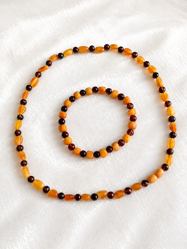 Bernstein kette unisex - bernstein, |
