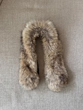 Echtfell Kragen von Woolrich Arctic Parka Blau