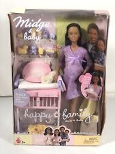 Midge & Baby Happy Family Barbie Neu In OVP Schwanger 2002 African Amer Mattel
