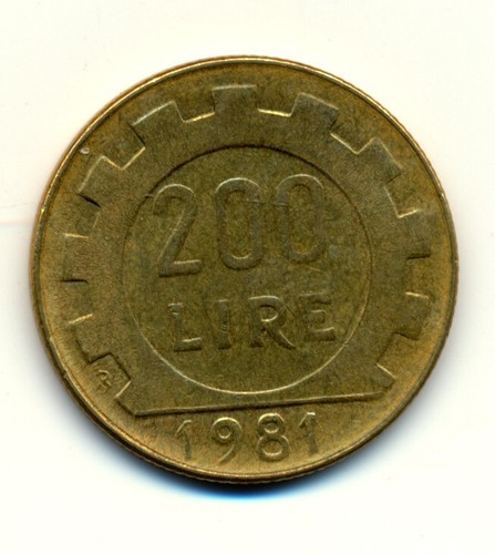 200 italienische lire 1981 - italienische,