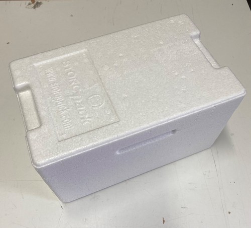 Weiße styropor box - weiße, in