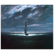 Caspar David Friedrich, Seestück bei Mondschein, Poster