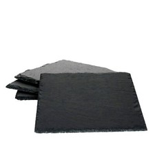 4x Schieferplatten 17 x 17 cm