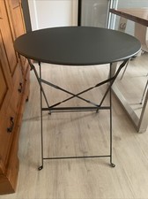 Campingtisch ,Tisch,Rund Anthrazit Klapptisch Balkontisch Ø60cmx70cm.H max.50kg.